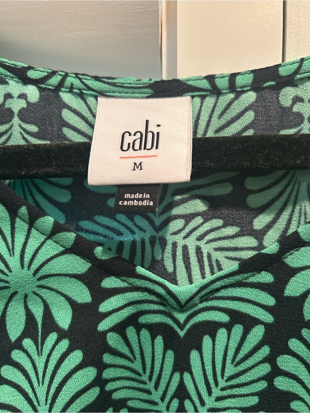 Cabi Green Patterned Dress. (Dress only). - Picture 4 of 9